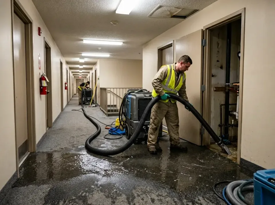 multi-unit-apartment-hallway-f-005 — frequently asked questions, Emergency Burst Pipe Water Extraction & Removal in Westwort…